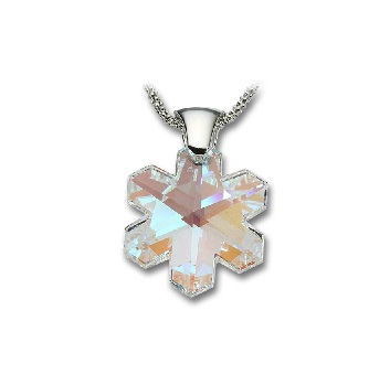 Stříbrný náhrdelník SWAROVSKI - Vločka crystal 1/1